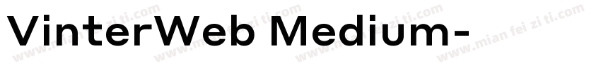 VinterWeb Medium字体转换
